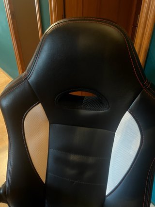 Silla Gaming Negra y Blanca