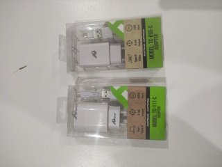 Pack 2 Cargadores USB 2.4A + Cables Tipo C Aomer