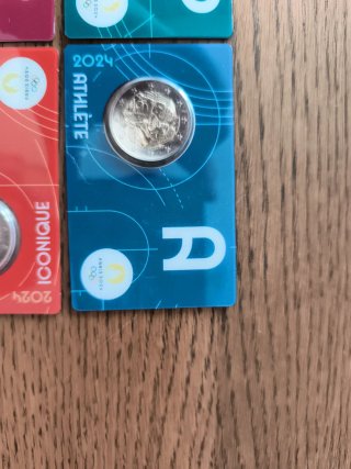 Set 5 Monedas 2€ Conmemorativas Francia 2024