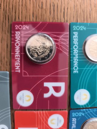 Set 5 Monedas 2€ Conmemorativas Francia 2024