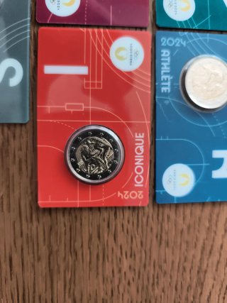 Set 5 Monedas 2€ Conmemorativas Francia 2024