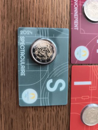 Set 5 Monedas 2€ Conmemorativas Francia 2024