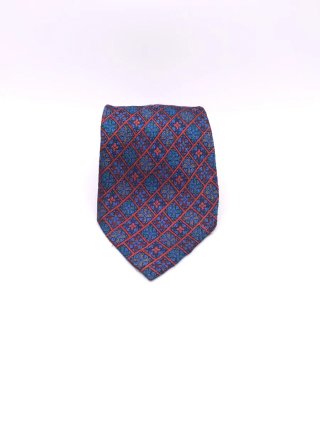 Corbata Versace Seda Vintage Geométrica