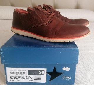 Zapatos Cetti piel marrones talla 39