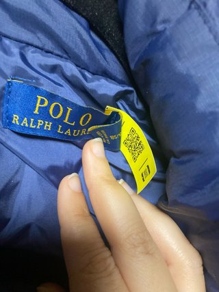 Cappotto Polo Ralph Lauren Blu Navy Impermeabile