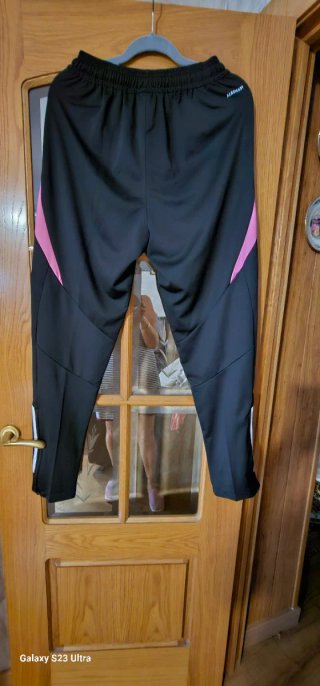 Pantalón chándal Adidas negro y rosa