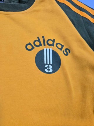 Sudadera Con Capucha Adidas Naranja y Verde Oliva