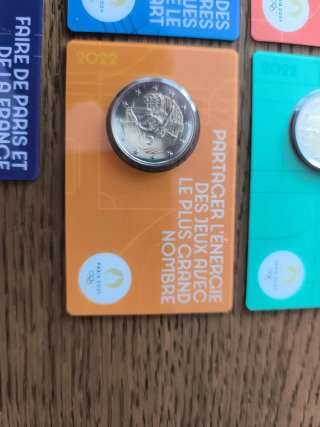 Set 5 Monedas Conmemorativas 2€ Francia 2022