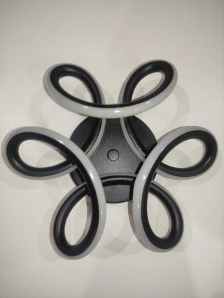 Plafón de Techo LED Moderno Negro Curvo