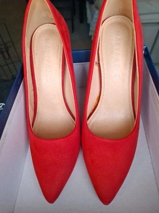 Zapatos de tacón Marypaz rojos talla 40