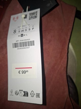 Vestido Zara Piel Ante Rosa Talla S