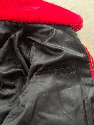 Bomber Supreme pelo rojo logo mangas S