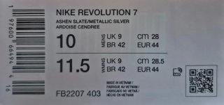 Zapatillas Nike Revolution 7 Talla 44
