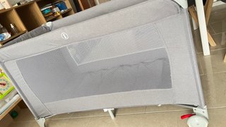 Cuna de viaje gris 60x120cm
