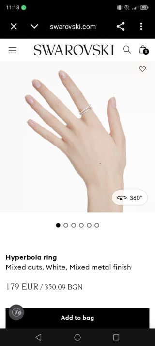 Anillo Hyperbola Swarovski