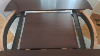 Mesa de Comedor Redonda y 4 Sillas