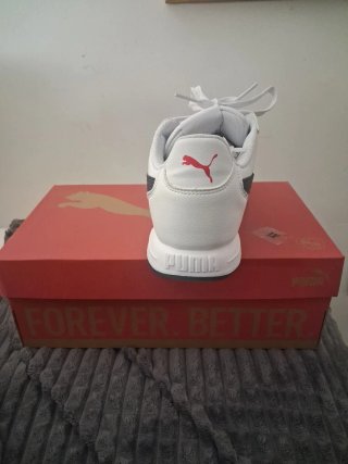 Zapatillas Puma Deportivas Blancas y Negras