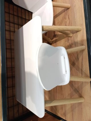 Mesa y 2 Sillas Infantiles Madera Blanca