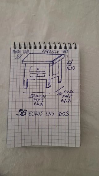PACK 2 Mesitas de noche de madera