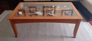 Mesa Centro Madera Cerezo 110x60x45