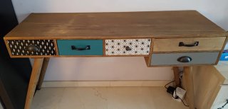 Escritorio Vintage Madera y Metal