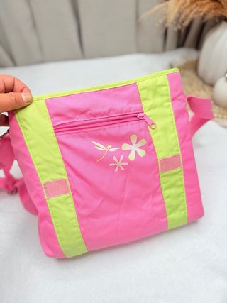 Bolso infantil Diddlina rosa y verde