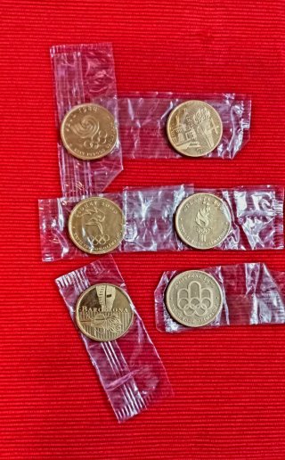 6 Monedas Juegos Olímpicos colección año 2000