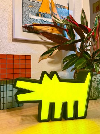 Lámpara LED Perro Keith Haring