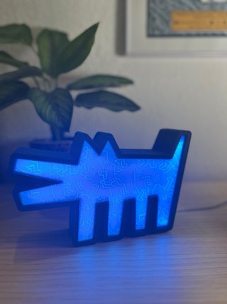 Lámpara LED Perro Keith Haring