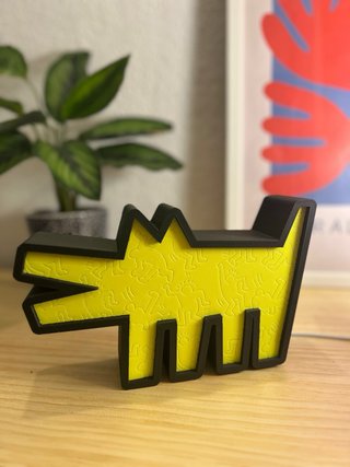Lámpara LED Perro Keith Haring