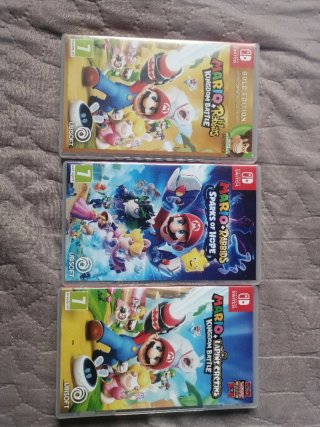Lote 3 Juegos Nintendo Switch Mario + Rabbids