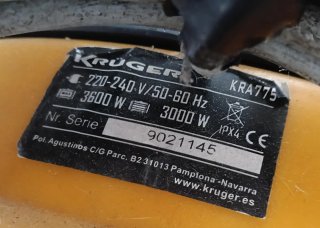 Aspirador polvo-líquido 3600W 80L con carro