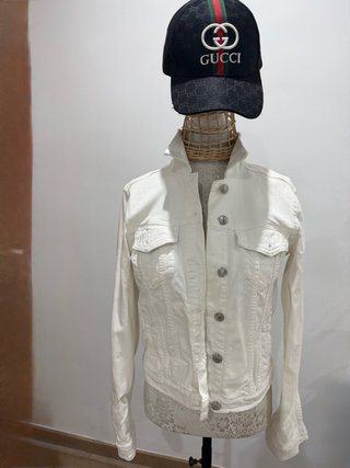 Chaqueta vaquera blancs
