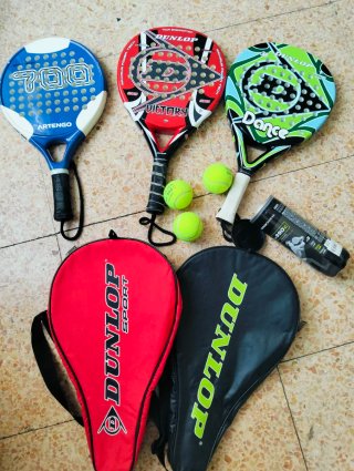 Raquetas de pádel Dunlop y Artengo