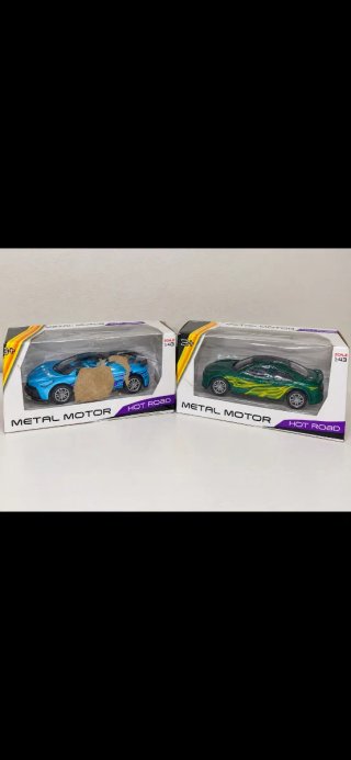 Coppia Modellini Auto Metal Motor 1:43