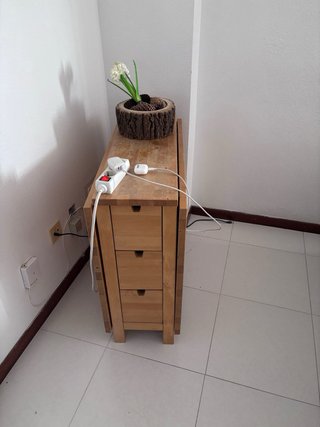 Mesa extensible madera 150cm abierta
