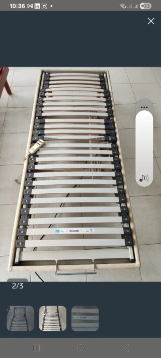 Cama articulada de 90x200cm marca Dunlopillo