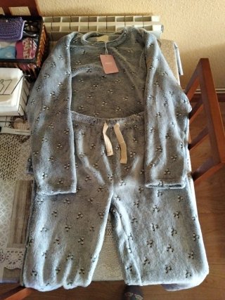 Pijama Franela Mujer Gris