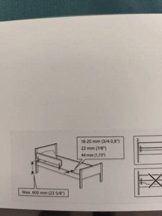 Barandilla de seguridad para cama infantil