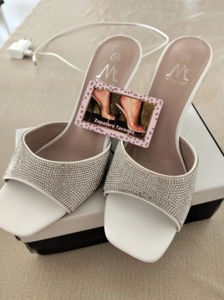 Zapatos de fiesta plateados