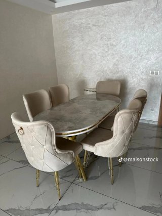 Mesa turca + 6 sillas nuevas 549€