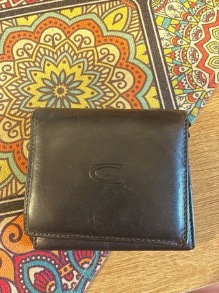 Monedero de Piel Negro