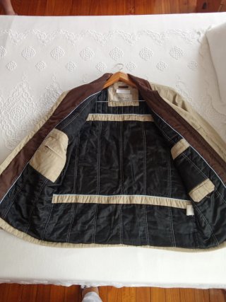 Chaqueta Country Road Beige y Marrón Talla M