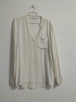 Camisa Blanca Zara Talla M