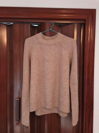Jersey H&M beige mujer talla M suave