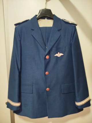 Traje de comunión azul talla 12