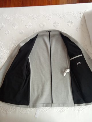 Chaqueta Zara Gris Hombre