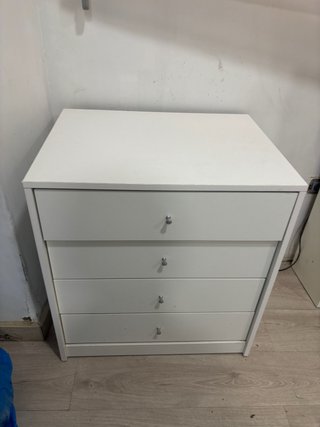 Cajonera Blanca de 4 Cajones