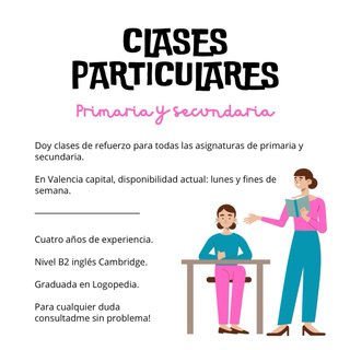 CLASES PARTICULARES (presencial y online)