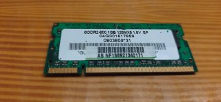 Memoria RAM 1GB DDR2 SODIMM